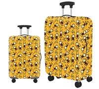 Funda Maleta Monkey Banana Amarillo Fundas Maletas de Viaje Anti-Polvo Elástico Protectora Cubierta de Equipaje 18-32 Pulgadas Funda para Maletas Lavable (M)
