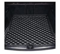 Funda Maletero Alfombra para Toyota para Crown 2012 2013 2014 2015 2016 2017 2018 Estera De Maletero De Coche Alfombra De Cuero Almohadilla Protectora(Black and Beige-A)