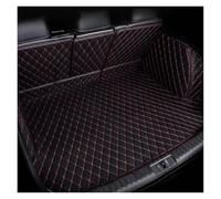 Funda Maletero Alfombra para Toyota para Crown 2012 2013 2014 2015 2016 2017 2018 Estera De Maletero De Coche Alfombra De Cuero Almohadilla Protectora(Black and Red-B)