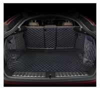 Funda Maletero Coche Alfombrilla 3D para Maletero Coche Revestimiento Carga para Ford para Mustang para Mach-E 2024 2023 2022 2021 para Alfombras(Black-Blue-Trunk)