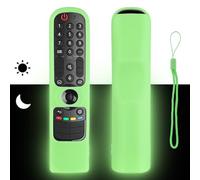 Funda Mando a Distancia Silicona Compatible con LG Smart TV Magia AN-MR21GA AN-MR22GA AN-MR22GN AN-MR23GA AN-MR24GA Mando a Distancia Cubierta Protectora a Prueba de Golpes con Verde Fluorescente