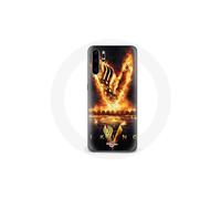 Funda - MANIACASE - Huawei P30 Pro - Vikings Temporada 6 - Logo V - Espada de Fuego - Negro
