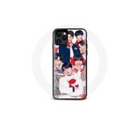 Funda - Maniacase - Iphone 11 Pro - Negro - Flexible - Cartel de Miembros de BTS