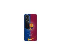 Funda - MANIACASE - Oppo A38 - Negro - Flexible - Deportivo - FC Barcelona & Real Madrid