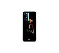 Funda - MANIACASE - Oppo A57s 4G - Flexible - Negro - Anime One Piece Luffy