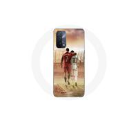 Funda - MANIACASE - Oppo A93 5G - Flexible - Cristiano Ronaldo - Messi - GOAT