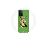 Funda - MANIACASE - Oppo A93s 5G - Roronoa Zoro One Piece - Flexible - Verde/Negro
