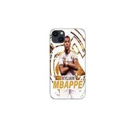 Funda Maniacase para iPhone 13 mini Kylian Mbappé celebración de fondo de pantalla Real Madrid