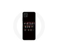 Funda - MANIACASE - Samsung Galaxy A22 5G - Flexible - Negro - Stranger Things Feliz Navidad