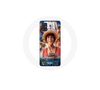 Funda - MANIACASE - Samsung Galaxy A51 - One Piece Luffy - Flexible - Blanco - Unisex