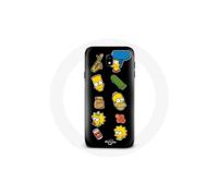 Funda - MANIACASE - Samsung Galaxy J7 2017 - Flexible - Negro - Los Simpson