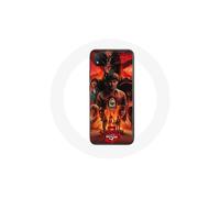 Funda - Maniacase - Xiaomi Redmi 9C - Flexible - Negro - Patrón Stranger Things Temporada 5