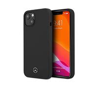 Mercedes Benz Carcasa Blanda para Apple IPHONE 13 Mini 5,4" Silicona Línea Negro