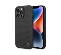 Funda Mercedes MEHCP14X8REMPK Piel Patrón Estrellas Negro - iPhone 14 Pro Max