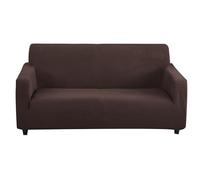 Funda Mesa Exterior Impermeable Fundas de sofá for sala estar, funda elástica for 1/2/3/4 plazas, fundas protectoras esquina en forma L, decorativas for el hogar(Coffee,3 Seater 190-230 cm)