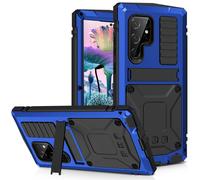 Funda met lica FunnyWin para Samsung S23 Plus, de aluminio, de grado militar, resistente, con soporte met lico, protector de pantalla, a prueba d