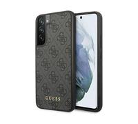 Funda metálica con logotipo Guess 4G, negra - Galaxy S23