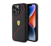 Funda metálica Ferrari Twist, negra - iPhone 15 Pro Max