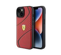 Funda metálica Ferrari Twist, Rojo - iPhone 15