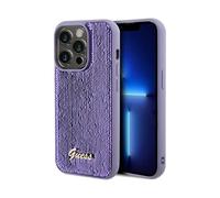 Funda metálica Guess Sequin Script Púrpura - iPhone 14 Pro Max