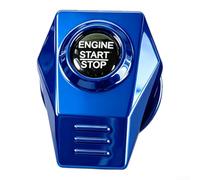 Funda Metálica Interruptor Coche Calor 2.8cm Funda Metálica Interruptor | Aleación aluminio para premium, para ajuste 4cm, acabado elegante, instalación rápida, mejora interior(Blue)