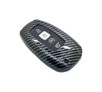 Funda metálica para llavero de coche Carcasa de ABS para llave de coche A+, funda para mando a distancia para Lincoln, para Continental, para MKC, para MKZ, para MKC para Navigator(Black Carbon Fiber)