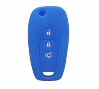 Funda metálica para Llavero de Coche Funda para Llave de Coche, Funda para Mando a Distancia de 4 Botones para Chevrolet para Cruze 2017, Accesorio Protector para Coche(Dark Blue)