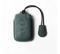 Funda metálica para Llavero de Coche Funda Tipo Cartera con Llavero y Soporte de Alcantara para Accesorios de Coche para Grecale 2023(05)