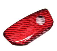 Funda metálica para Llavero de Coche Llavero de Fibra de Carbono para para X5, G07, Serie 7, IX, XM, I7, para X7, 735i, 740i, para X6, IX, para I20, para X1, U11, G70, G09, G81.(Red)