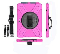 Funda Microsoft Surface Go 3 10.5" 2021, Híbrido Tres Capas Funda Carcasa Protector con Correa de Bandolera/Correa de Mano/Portalápiz, 360 Rotación Kickstand para Microsoft Surface Go 3 10.5" 2021