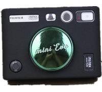 Funda Mini EVO, Zakao suave de silicona ligera y delgada piel de goma protectora de cámara digital para Fuji Fujifilm Instax Mini EVO (negro)