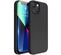 Funda Miracase para iPhone 13 con protector de pantalla de vidrio templado [Forro de microfibra suave antiara azos] Funda de silicona l quida a p
