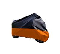 Funda Moto Funda Impermeable for Motocicleta, Funda Protectora for Lluvia for Exteriores, Accesorios Negros para Moto Scooter Exterior Garaje(Orange,S For 150cm)