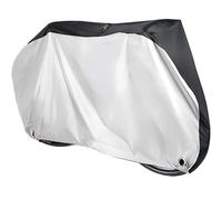 Funda Moto Funda Protectora for Bicicleta, tamaño S-XL, Multiusos, Resistente a la Lluvia, Nieve, el Polvo y Todo Tipo de climas, Impermeable, for Garaje para Moto Scooter Exterior Garaje(Silver,XL)