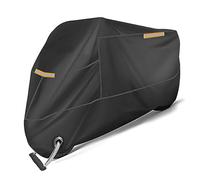 Funda Moto Impermeable, 245×125×105cm, Funda para Motocicleta Exterior 210D | con Tiras Reflectantes, Fijación Antiviento y Orificio para Candado Antirrobo, También Válido para Ciclomotores, Scooters
