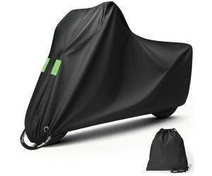 Funda Moto Impermeable, Funda para Moto Exterior con Banda Reflectante, Cubre Motos con protección UV, antirayones y antigranizo per Motocross/Bicicletas eléctricas/Bicicletas.XXL (245 * 105 * 125cm)