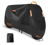 Funda Moto Impermeable para Kymco CV3, Oxford Cubre Moto Antipolvo/UV Protección Cubierta de La Motocicleta con Orificios Bloqueo,Black