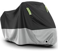 Funda Moto para Ducati DesertX Rally Dakar 2024, Impermeable Protección 210D, contra Sol Lluvia Polvo, con Tiras Reflectantes y Orificios de Cerradura,Silver