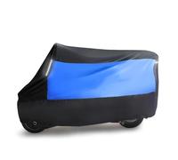 Funda Moto para Garaje para Moto Cubierta Scooter Bicicleta Impermeable Motocicleta Exterior Lluvia(Blue,M)