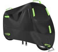 Funda Moto para Piaggio Vespa GTS GTV 250 300, Funda Moto Impermeable,Funda para Moto Exterior Impermeable,con 7 Tiras Reflectantes y 2 Orificios para Cerradur,2XL (245 x 95 x 125 cm)