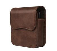 Funda Móvil Cinturón Compatible con Samsung Galaxy Z Flip 6/5/4/3/Z Flip/Motorola RAZR 40 Ultra 5G Bolsa de Cintura Cuero para Celular Hombre Riñonera Cintura Compatible con Huawei P50 Pocket/Pocket S