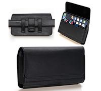 Funda Móvil Cinturón para iPhone 16 Pro MAX, Xiaomi Redmi 13 12 3A 2A, Poco C65, Samsung Galaxy A05S A14 S24 Ultra S23 Ultra - Horizontal Bolsa Porta Teléfono Movil Piel Sintética Cinturon con Clip