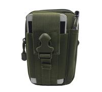 Funda Movil Cinturon Riñonera de Nailon Impermeable for teléfono móvil, multifunción, Informal, pequeña(Green1)