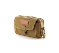 Funda Movil Cinturon Riñonera multifunción de Cuero sintético for Hombre, Bolso Cintura Informal for teléfono móvil, Bolsillo for, for Viajes al Aire Libre, cinturón Deportivo, riñonera(G-3 Layer)