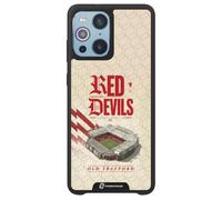 Funda móvil para OPPO Find X3 Oficial Manchester United FC | -Efecto 3D Patentado-Licencia Oficial-Protección Ligera y Resistente