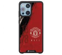 Funda móvil para OPPO Find X3 Oficial Manchester United FC | -Efecto 3D Patentado-Licencia Oficial-Protección Ligera y Resistente