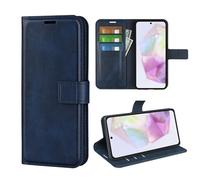 Funda Movil para Samsung Galaxy A36 A 36 A366 A56 5G A566 Carcasa Cuero PU Silicona Magnetic Wallet Protector Teléfono Flip Cover Tapa con Soporte (Azul)