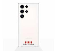 Funda móvil para Samsung Galaxy S23 Ultra Oficial Athletic Club | PHONECASES3D-Diseño Transparente y Sencillo-Licencia Oficial-Detalle Franjas Inferiores-Protección Ligera y Resistente