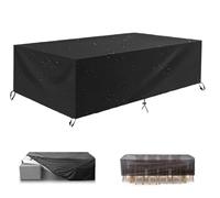 Funda Mueble De Jardin 275x135x85cm Fundas Muebles Exterior Impermeable Protección Contra El Frío Anti-Uv Funda Mesa Jardin Funda Impermeable Exterior Mesas Sillas Sofás Exterior 600d Oxford