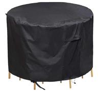 Funda Muebles Exterior Impermeable Cubierta Redonda For Muebles, Impermeable Y A Prueba De Polvo, Protectora Mesa Jardín Al Aire Libre, Tela Oxford 210D(92x30cm)